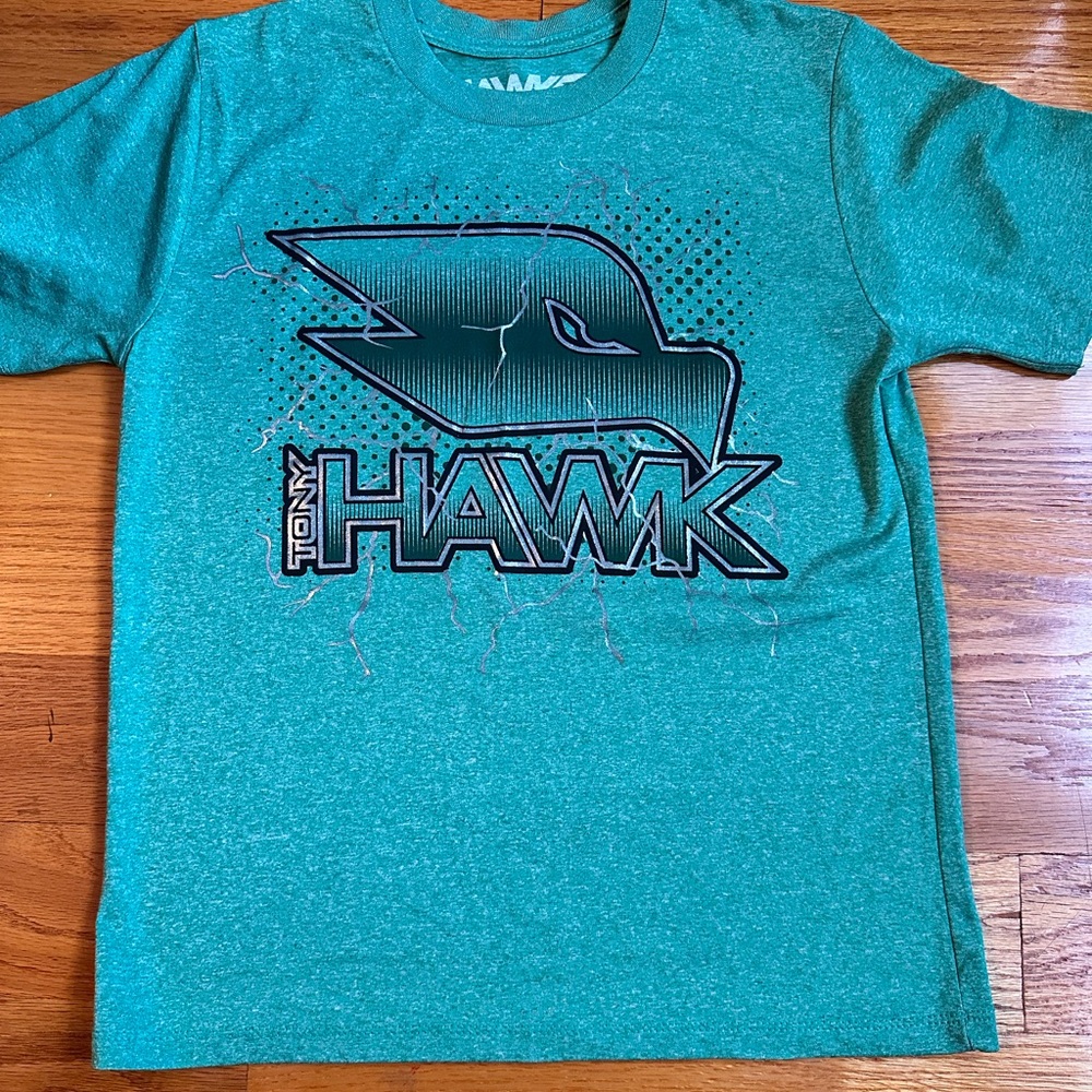 Tony Hawk Teal Graphic Logo Tee